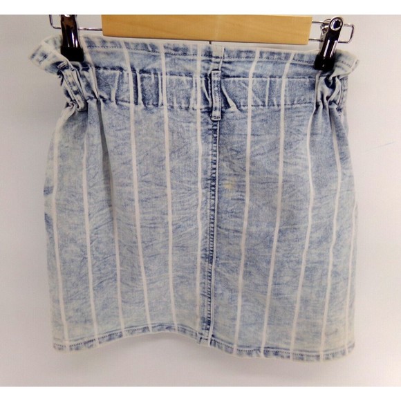 Jolt women's Jean skirt stripe white wash size XS - Picture 3 of 8